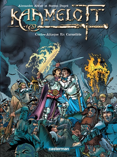 Couverture du tome 7 des BD Kaamelott Contre-attaque en Carmélide